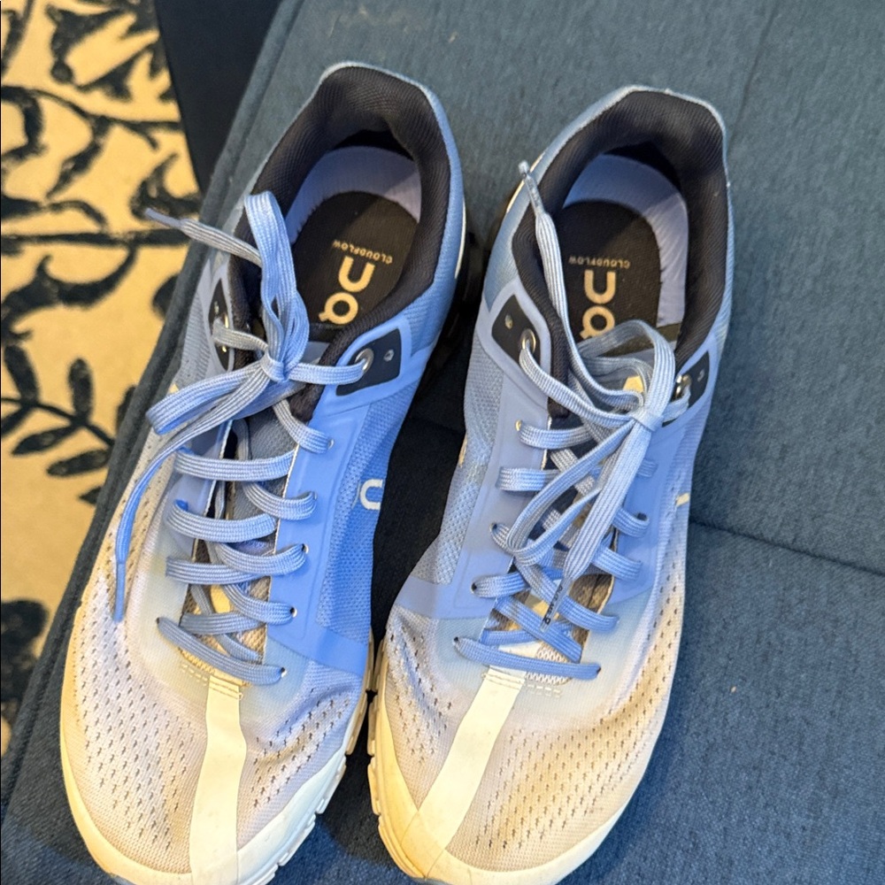 On Running Shoes - Blue and White